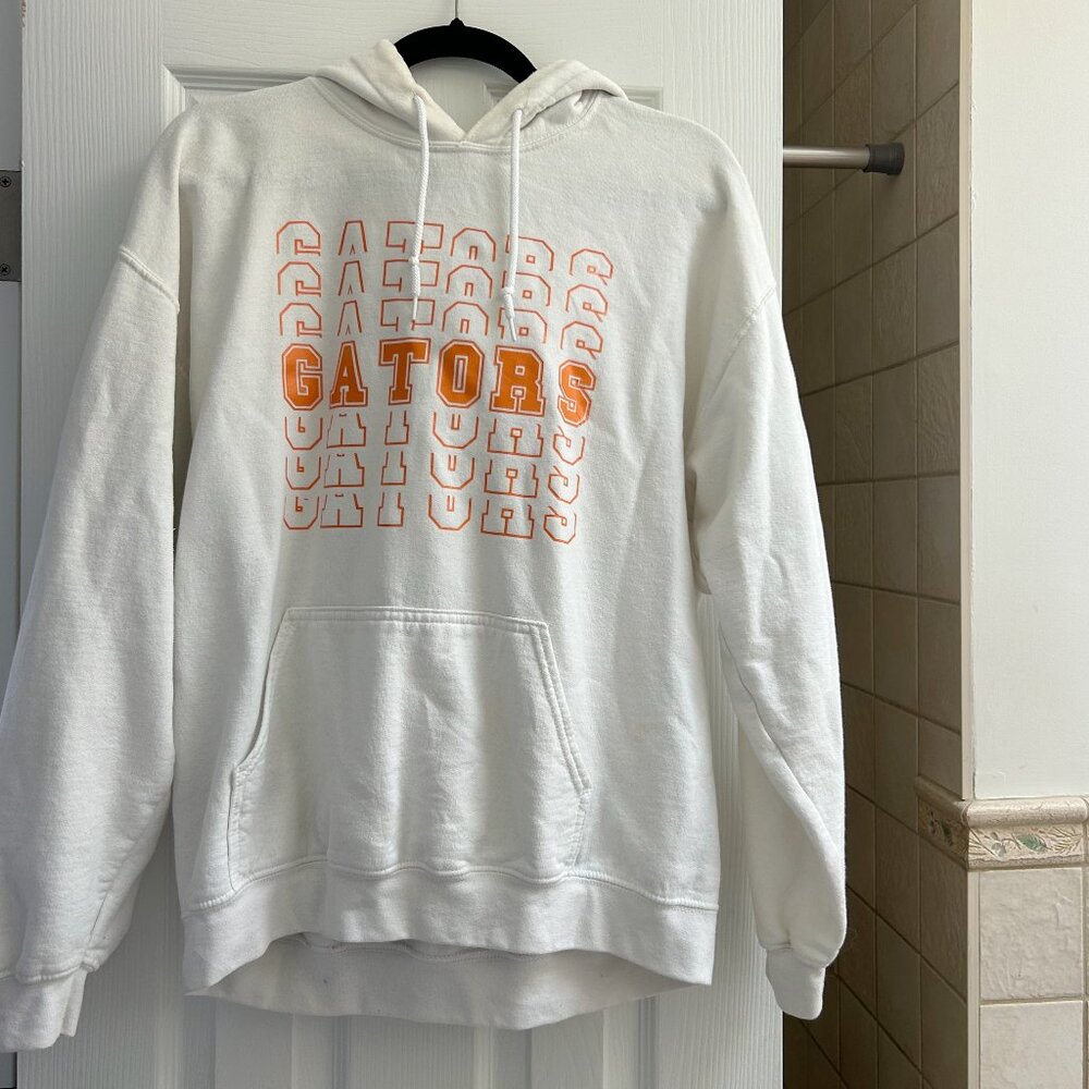 UF Gators Orange and White Sweatshirt Size L